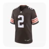 Front View For Shedeur Sanders Game Cleveland Browns 2 Brown Jersey
