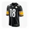 Front View For Will Howard Steelers Black Game Jersey