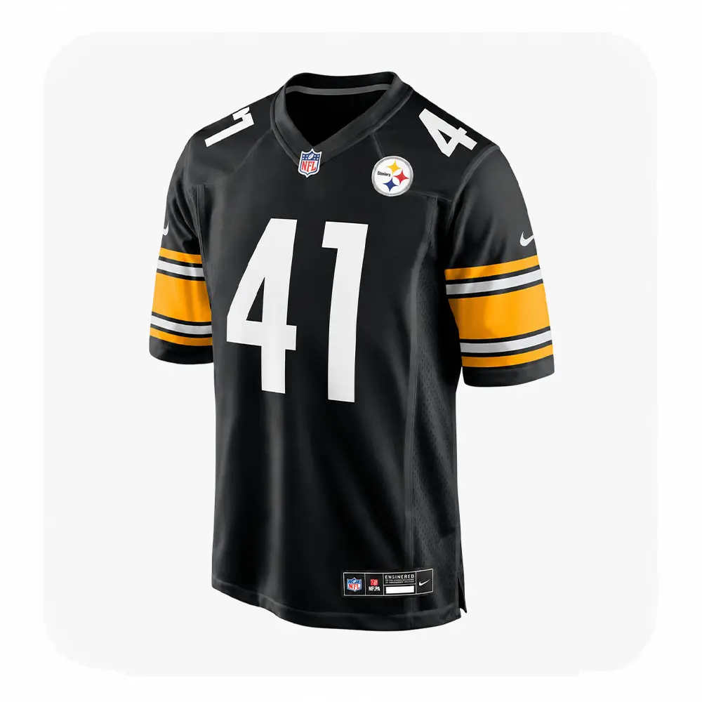 Payton Wilson Pittsburgh Steelers Game Black Jersey - Front Look Payton Wilson Pittsburgh Steelers Game Black Jersey Front Look