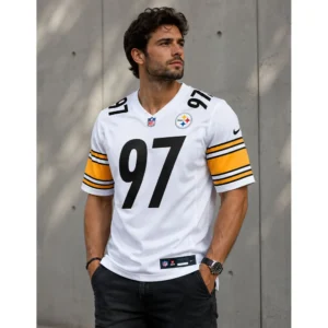 View For Cameron Heyward Steelers Game White Jersey