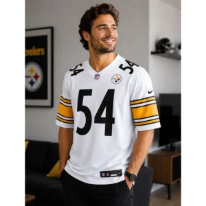 View For Gennings Dunker Game Steelers White Jersey