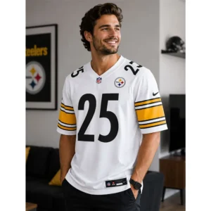 View For Gennings Dunker Pittsburgh Steelers White Game Jersey