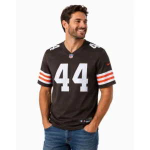 View For Harold Fannin Jr. Browns Game Brown Jersey