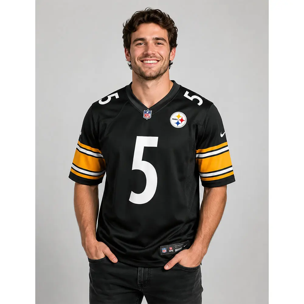 View For Jalen Ramsey Pittsburgh Steelers Game Black Jersey View For Jalen Ramsey Pittsburgh Steelers Game Black Jersey