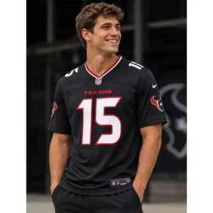 View For Kaimi Fairbairn Texans Game Navy Jersey
