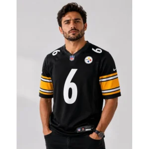 View For Patrick Queen Steelers Team Black Jersey