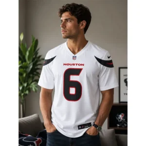 View For Reed Blankenship White Houston Texans Game Jersey