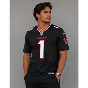 View For Tank Dell Houston Texans Game Navy Jersey