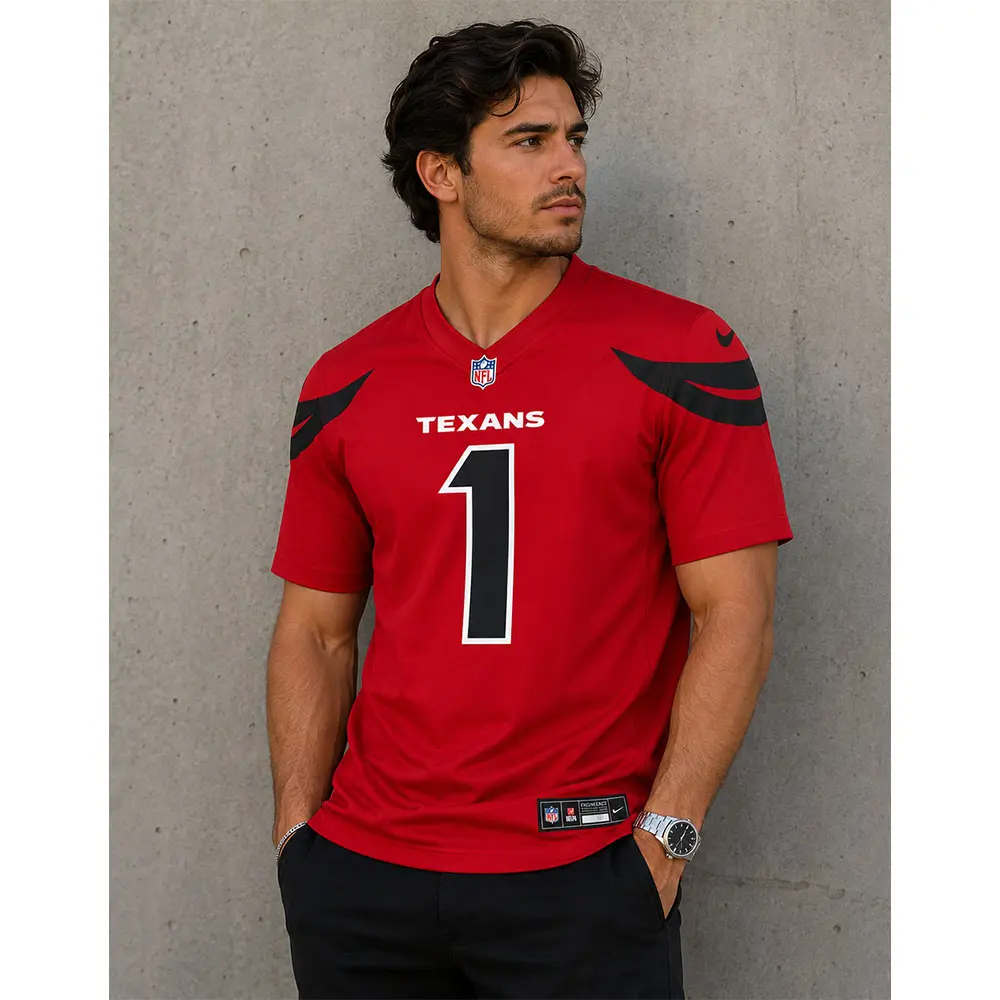 View For Tank Dell Texans Red Game Jersey View For Tank Dell Texans Red Game Jersey