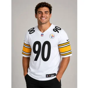 View For Tj Watt Pittsburgh Steelers White Game Jersey