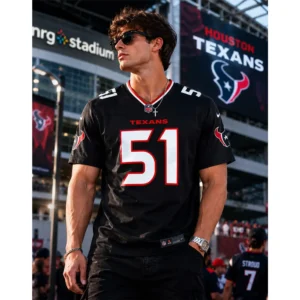 View For Will Anderson Jr. Houston Texans Game Navy Jersey