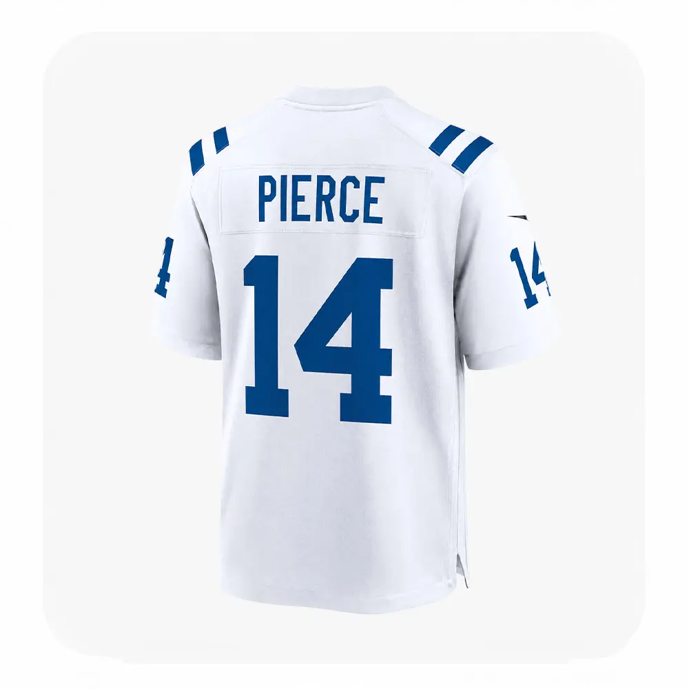 Back View For Alec Pierce Indianapolis Colts White Game Jersey Back View For Alec Pierce Indianapolis Colts White Game Jersey