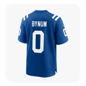 Back View For Cam Bynum Indianapolis Colts Royal Game Jersey