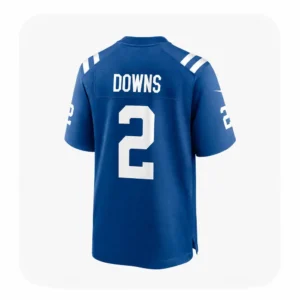 Back View For Josh Downs Indianapolis Colts Royal Game Jersey