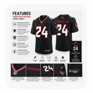 Details For Braden Smith Houston Texans Navy Game Jersey