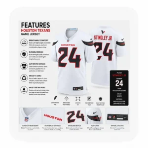 Details For Braden Smith Houston Texans White Game Jersey