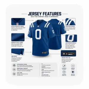 Details For Cam Bynum Indianapolis Colts Royal Game Jersey