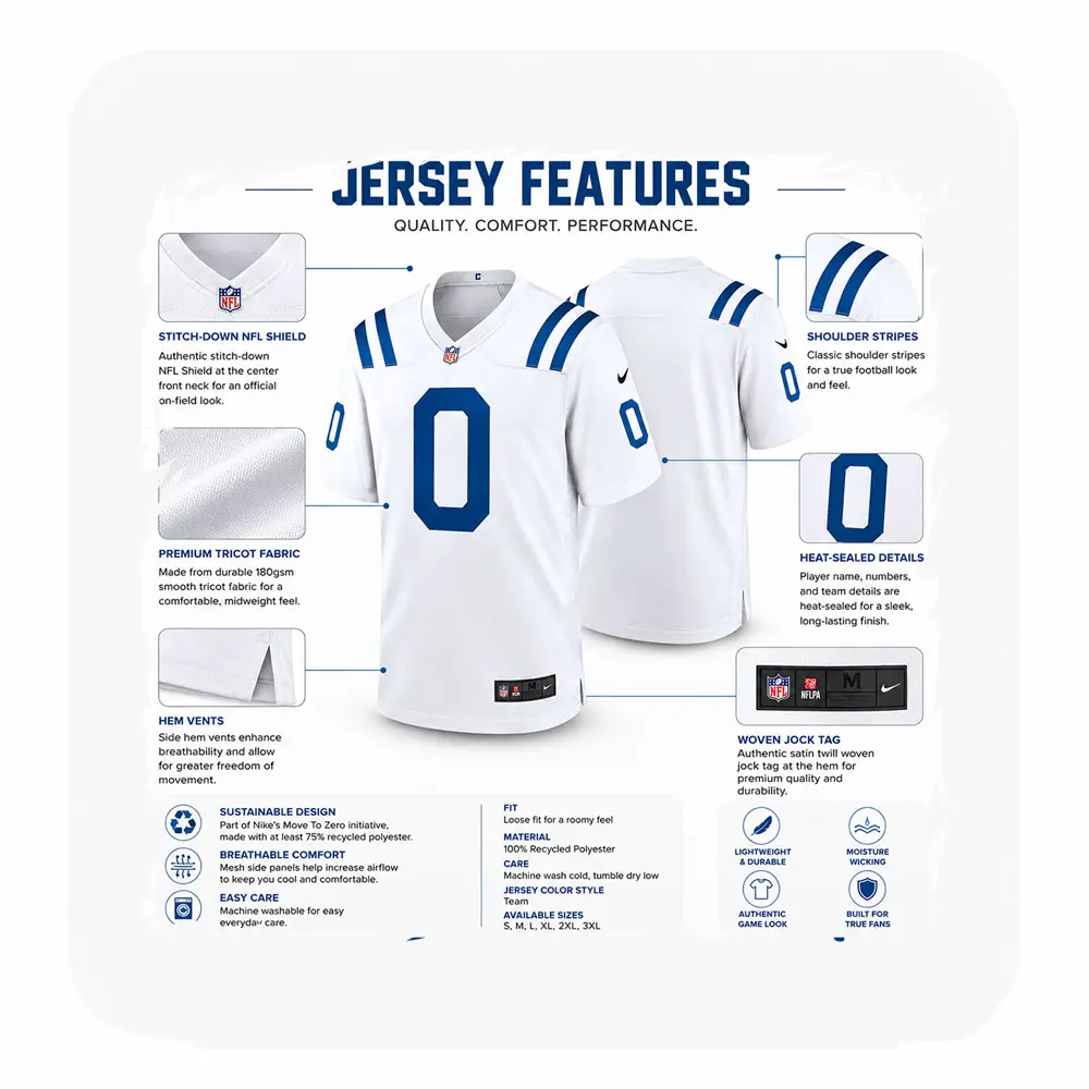 Details For Cam Bynum Indianapolis Colts White Game Jersey Details For Cam Bynum Indianapolis Colts White Game Jersey