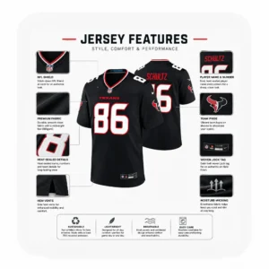 Details For Dalton Schultz Houston Texans Navy Game Jersey