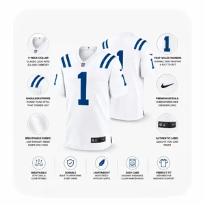 Details For Sauce Gardner Indianapolis Colts White Game Jersey