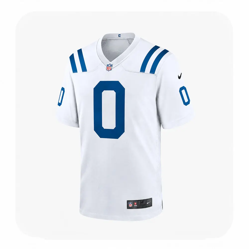 Front View For Cam Bynum Indianapolis Colts White Game Jersey Front View For Cam Bynum Indianapolis Colts White Game Jersey