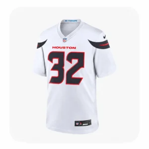 David Montgomery White Texans Game Jersey