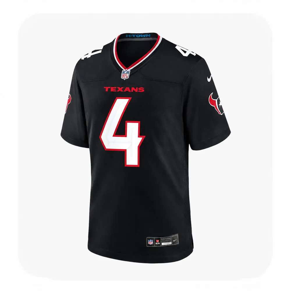 Front View For Woody Marks Houston Texans Navy Game Jersey Front View For Woody Marks Houston Texans Navy Game Jersey