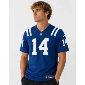 View For Alec Pierce Indianapolis Colts Royal Game Jersey