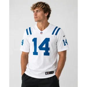 View For Alec Pierce Indianapolis Colts White Game Jersey