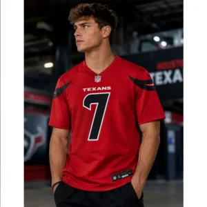 View For C.J. Stroud Houston Texans Red Game Jersey