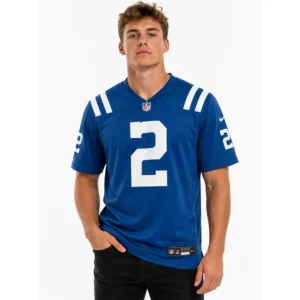 View For Josh Downs Indianapolis Colts Royal Game Jersey
