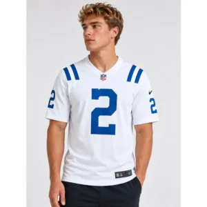 View For Josh Downs Indianapolis Colts White Game Jersey