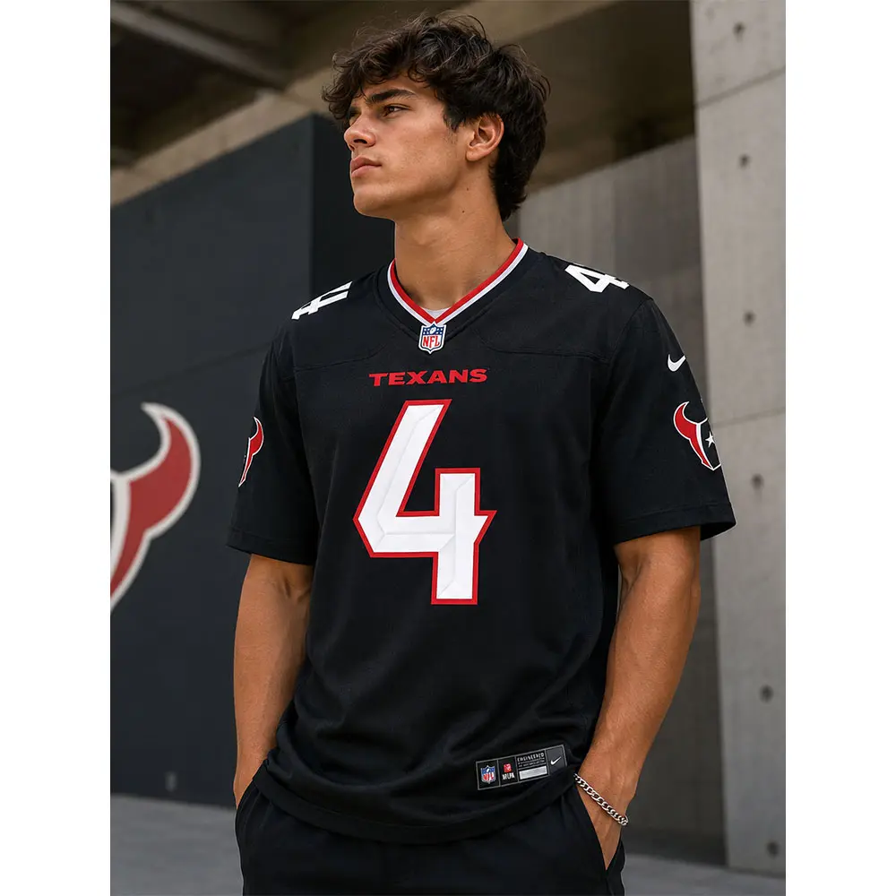 View For Woody Marks Houston Texans Navy Game Jersey View For Woody Marks Houston Texans Navy Game Jersey