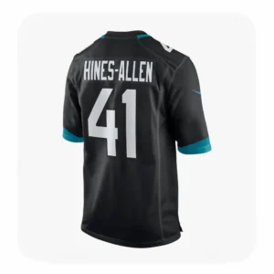 Back View For Josh Hines Allen Jacksonville Jaguars Game Black Jersey