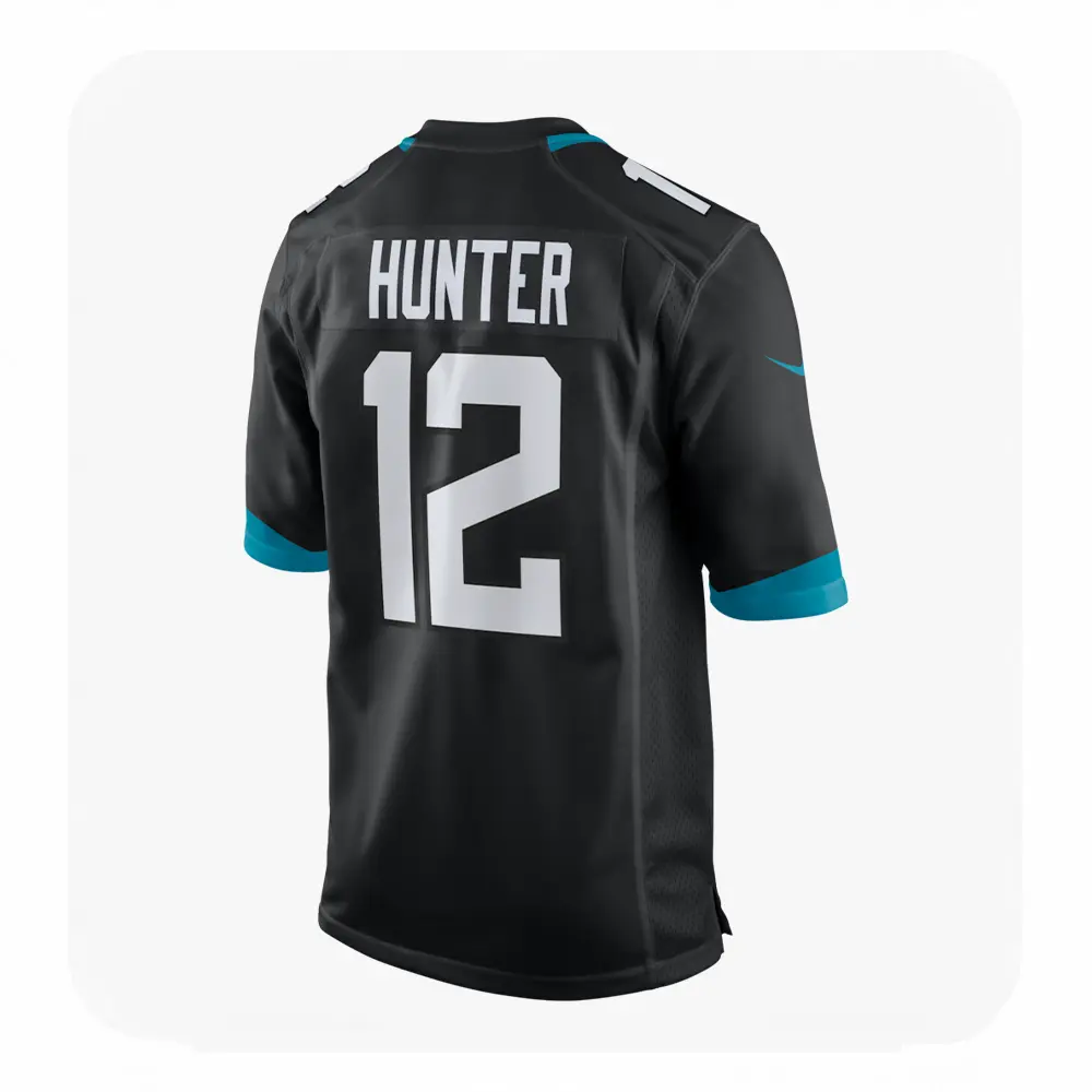 Back View For Travis Hunter Jacksonville Jaguars Game Black Jersey Back View For Travis Hunter Jacksonville Jaguars Game Black Jersey