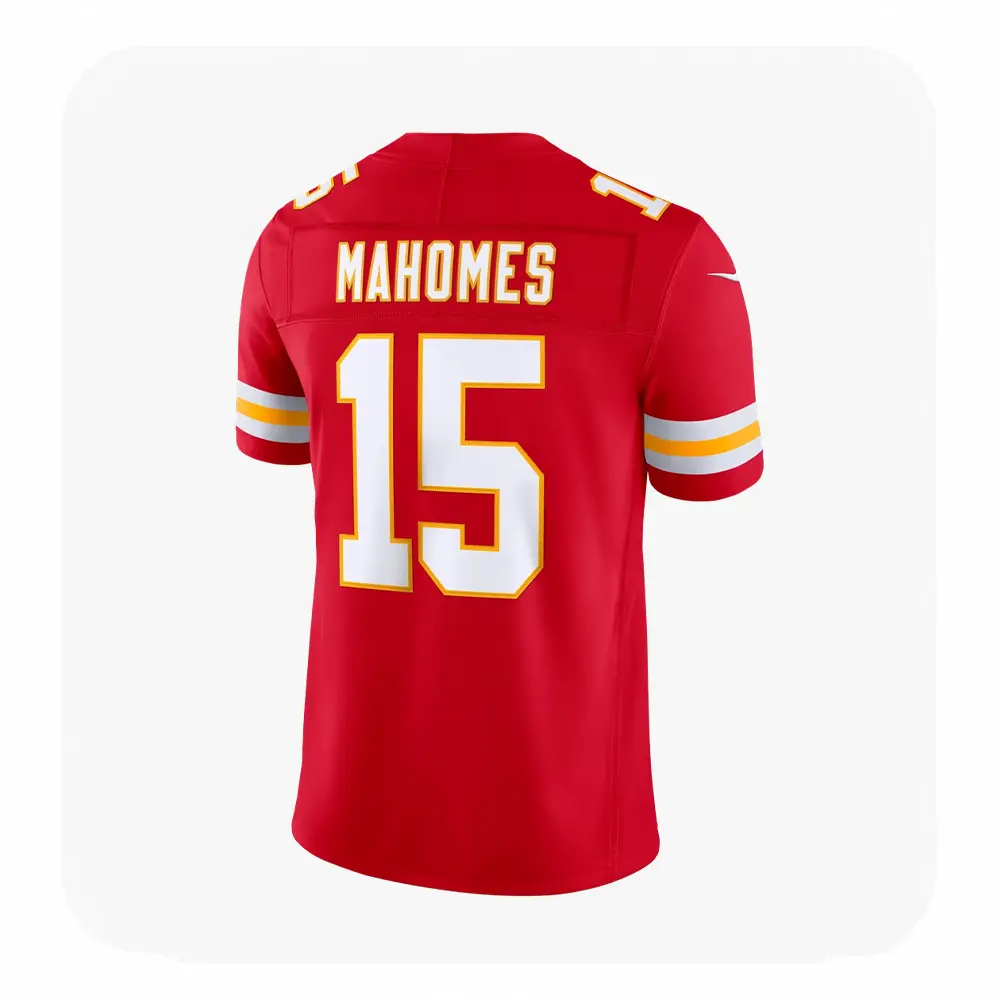 Back View For ¨Patrick Mahomes Chiefs Vapor Red Jersey Back View For ¨Patrick Mahomes Chiefs Vapor Red Jersey
