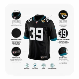 Details For Cam Little Jacksonville Jaguars Black Game Jersey