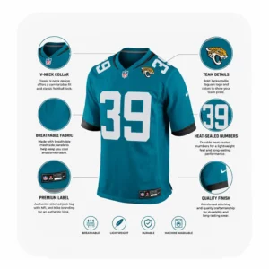 Details For Cam Little Jacksonville Jaguars Game Teal Jersey
