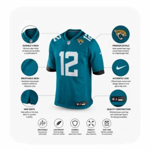 Details For Travis Hunter Jacksonville Jaguars Game Teal Jersey