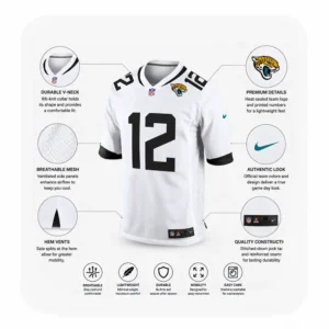 Details For Travis Hunter Jacksonville Jaguars White Game Jersey