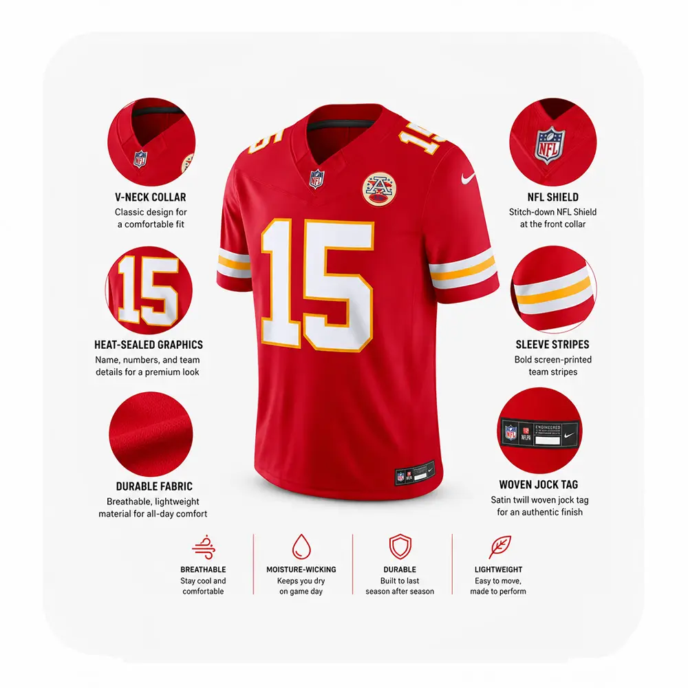 Details For ¨Patrick Mahomes Chiefs Vapor Red Jersey Details For ¨Patrick Mahomes Chiefs Vapor Red Jersey