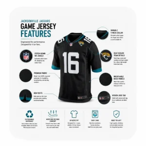 Details Trevor Lawrence Jacksonville Jaguars Game Black Jersey