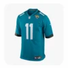 Front View For Parker Washington Jacksonville Jaguars Game Teal Jersey