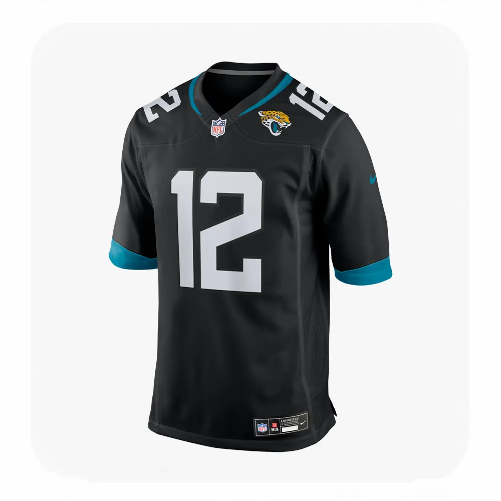 Front View For Travis Hunter Jacksonville Jaguars Game Black Jersey Front View For Travis Hunter Jacksonville Jaguars Game Black Jersey