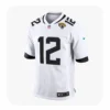 Front View For Travis Hunter Jacksonville Jaguars White Game Jersey