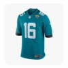 Front View For Trevor Lawrence Jacksonville Jaguars Game Teal Jersey