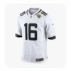 Front View For Trevor Lawrence Jacksonville Jaguars Game White Jersey