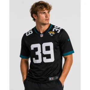 View For Cam Little Jacksonville Jaguars Black Game Jersey