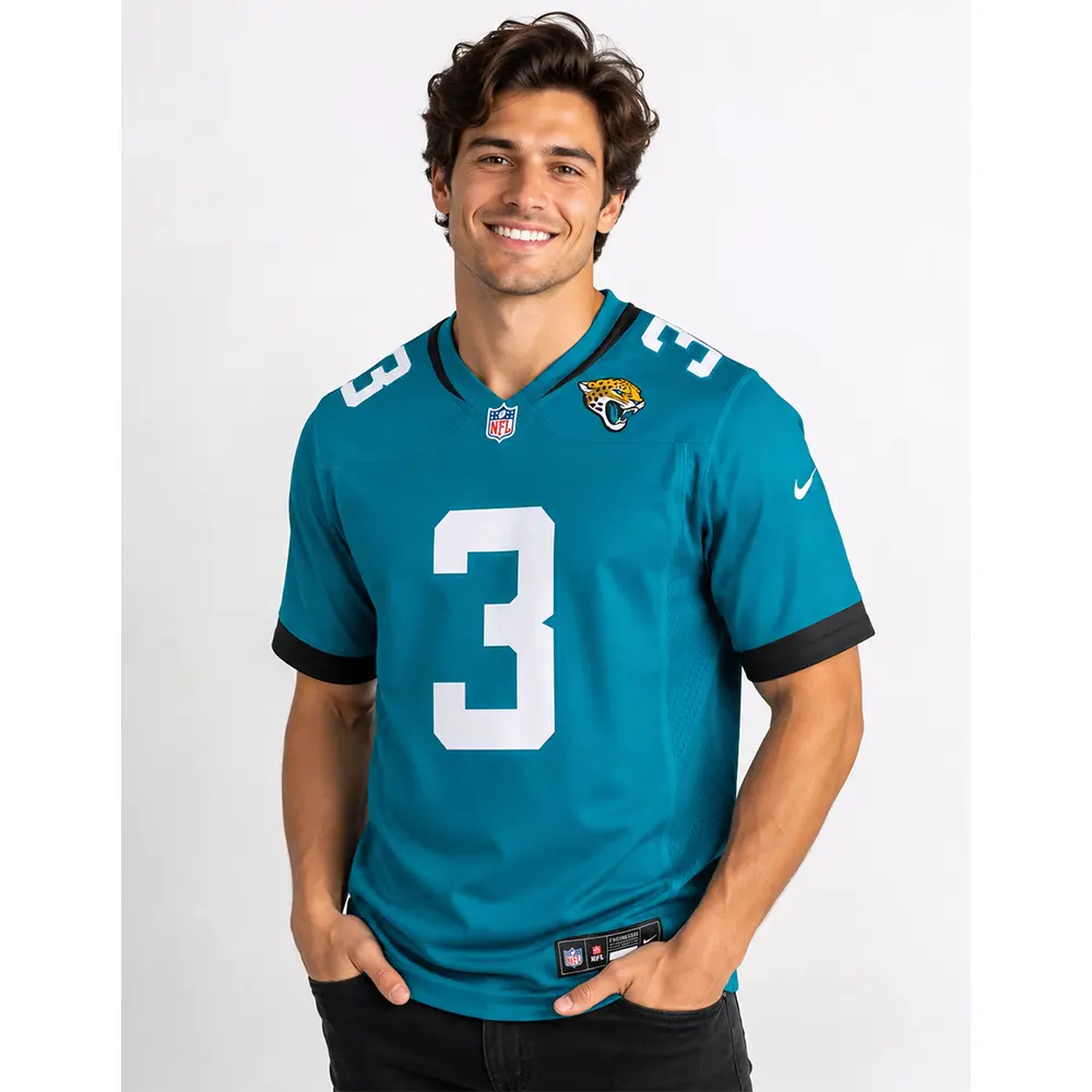 View For Jakobi Meyers Jacksonville Jaguars Game Teal Jersey View For Jakobi Meyers Jacksonville Jaguars Game Teal Jersey