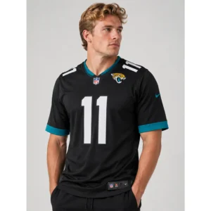 View For Parker Washington Jacksonville Jaguars Black Game Jersey